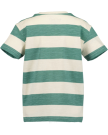 GESTREEPT SHIRT GROEN, JUNGLE