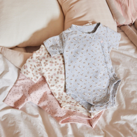 SET 3 ROMPERS MET KORTE MOUW