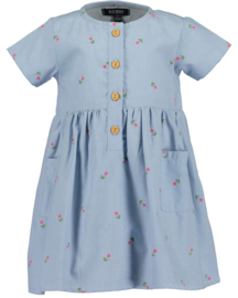 JURKJE BLAUW MET TULPEN PRINT, FESTIVE