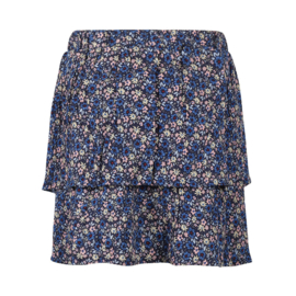 ROK MET ALL-OVER PRINT, HEMELS BLAUW