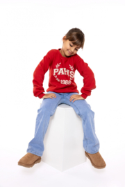 JEANS WIDE FIT, BLAUW