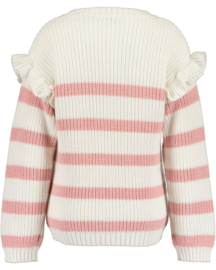GESTREEPTE TRUI KNITWEAR, SOFT FLOWER
