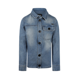 SPIJKERBLOUSE OUTDOOR, JEANS BLAUW