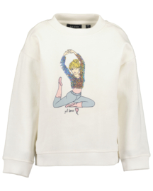 SWEATER MET VEEGPAILETTEN OFF-WHITE, BALLERINA