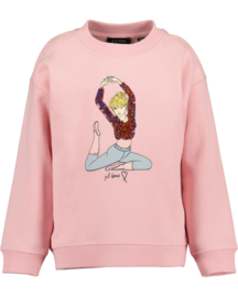 SWEATER MET VEEGPAILETTEN ROZE, BALLERINA