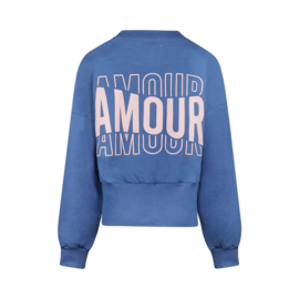 SWEATER AMOUR, HEMELS BLAUW