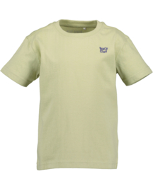 SHIRT MET BACK PRINT GROEN, BEACH VIBES