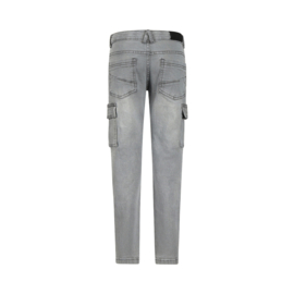 SPIJKERBROEK CARGO, JEANS GRIJS