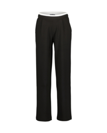 BROEK WIDE LEG, ZWART