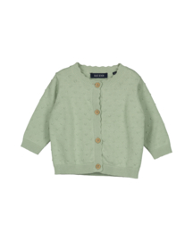 GEBREID VESTJE MINT, FLOWERS