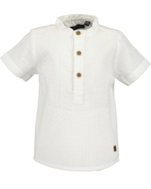 BLOUSE KORTE MOUW WIT, FESTIVE