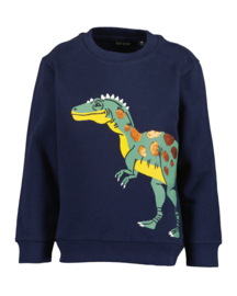 SWEATER MET VEEGPAILETTEN BLAUW, DINO