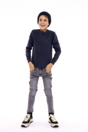 LONGSLEEVE, DONKER BLAUW