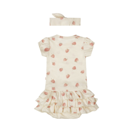 3-DELIGE SET IVOOR MET AARDBEIEN PRINT, SWEET