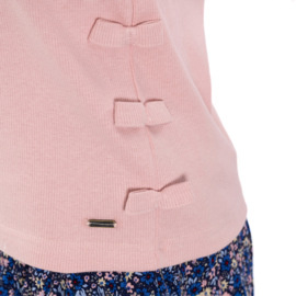 LONGSLEEVE MET STRIKJES, LICHT ROZE