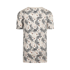 SHIRT MET PRINT, BEIGE