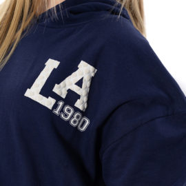 HOODIE LOOSE FIT, BLAUW
