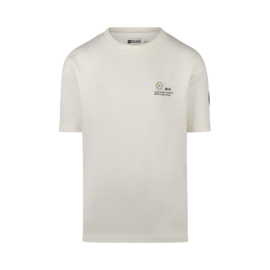 SHIRT MET BACKPRINT, BEIGE