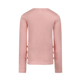 LONGSLEEVE MET STRIKJES, LICHT ROZE