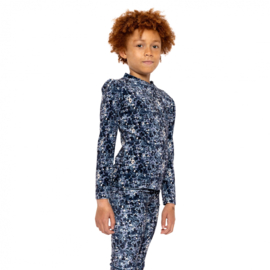 LONGSLEEVE AOP, BLAUW