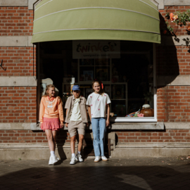 SPIJKERBROEK WIDE LEG, JEANS BLAUW