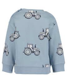 SWEATER LICHT BLAUW, TRAKTOR