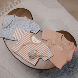 SET 3 ROMPERS MET KORTE MOUW