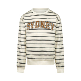 GESTREEPTE SWEATER SYDNEY, OFF-WHITE