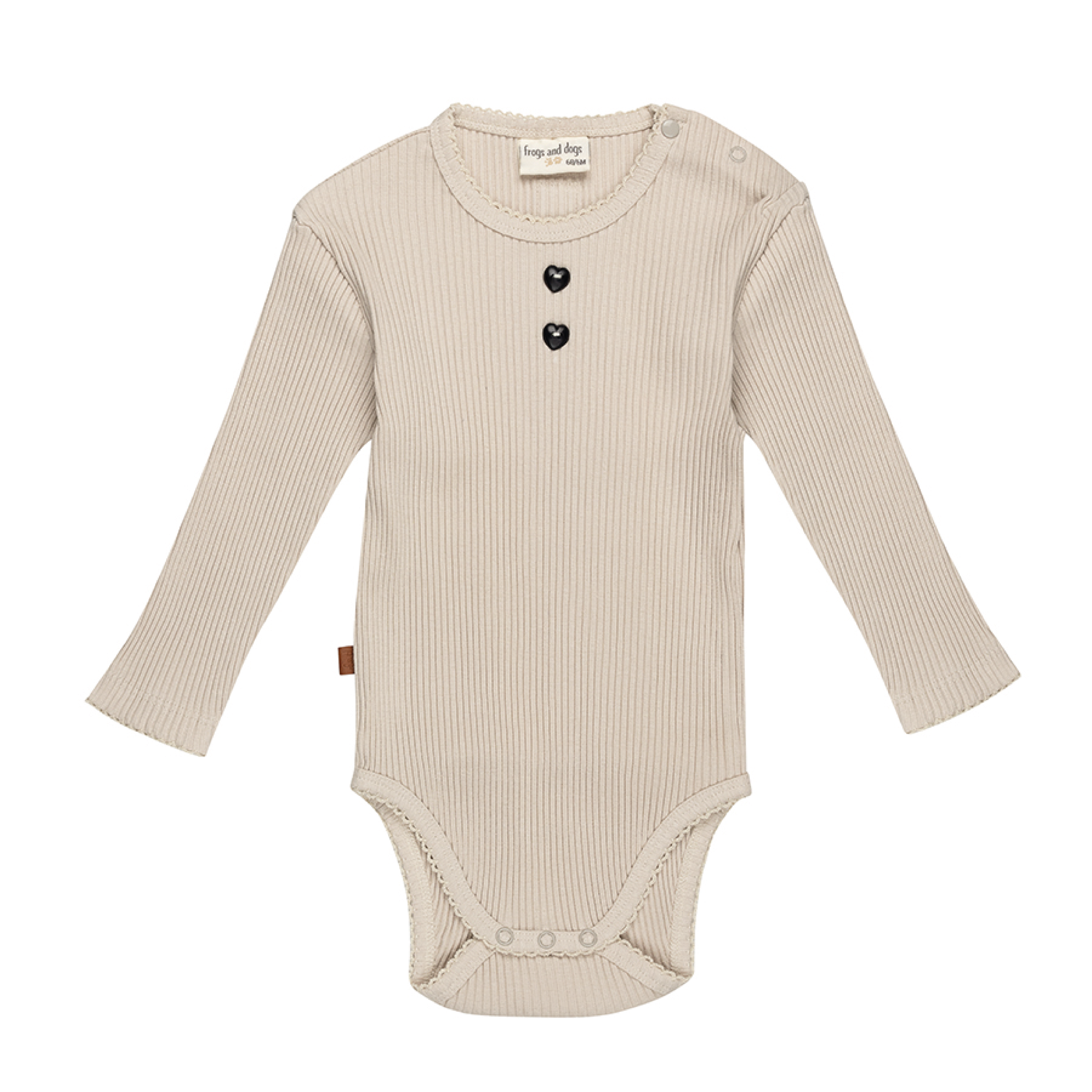 ROMPER RIB BEIGE, FOLLOW YOUR HEART