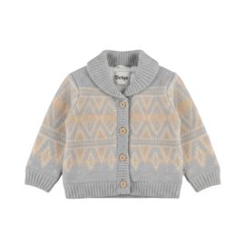 GEBREID VEST GRIJS