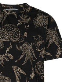 SHIRT ALL-OVER PRINT, ZWART