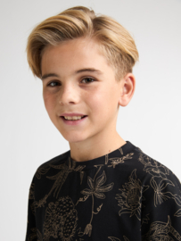 SHIRT ALL-OVER PRINT, ZWART