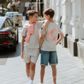 KORTE SPIJKERBROEK LOOSE FIT, JEANS BLAUW