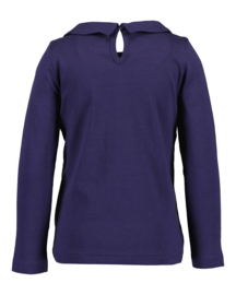 LONGSLEEVE MET KRAAG, BLAUW
