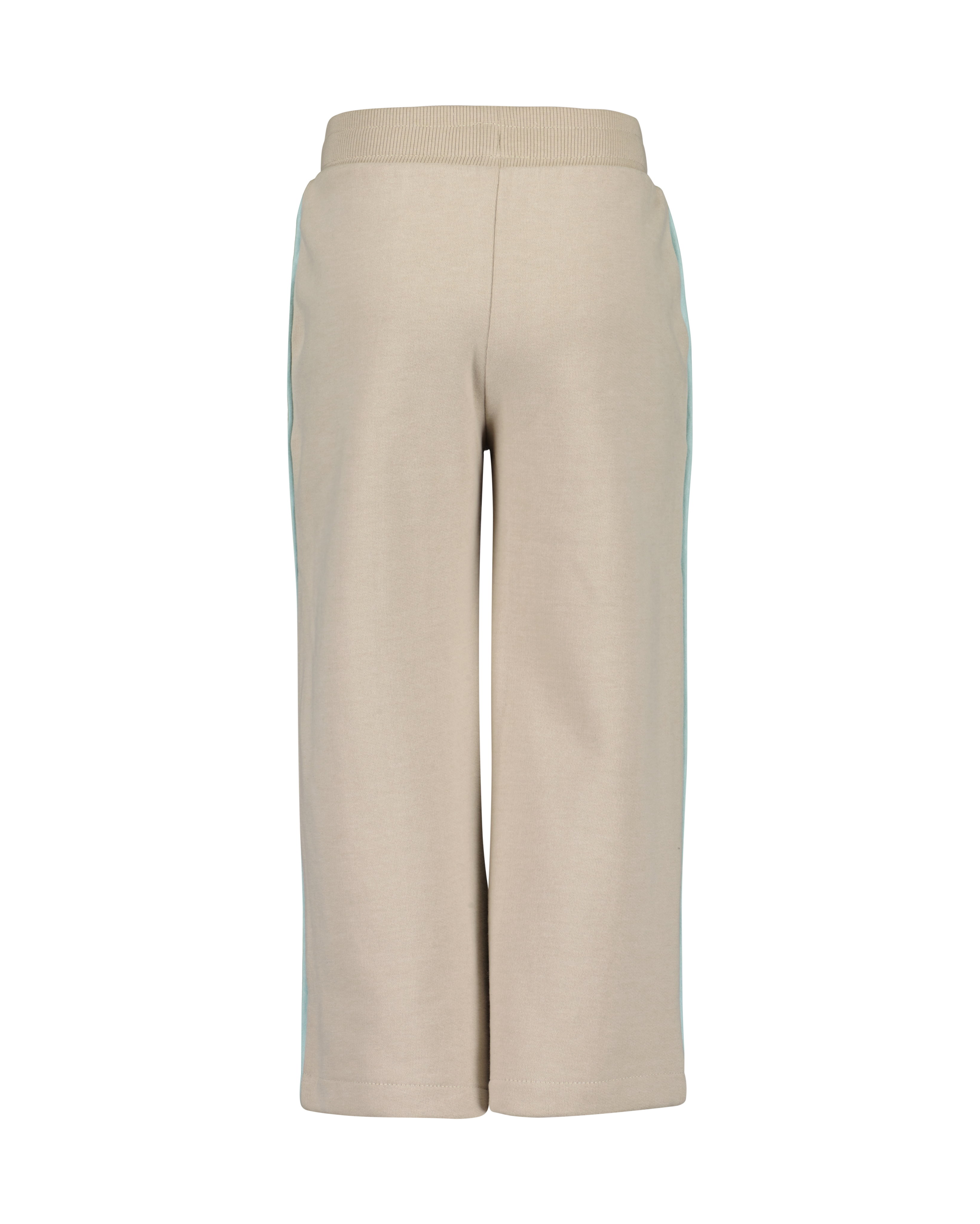WIDE LEG BROEK SPORTY, ZAND