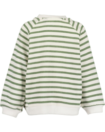 SWEATER GROEN GESTREEPT, SAFARI