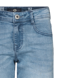 KORTE DENIM SPIJKERBROEK, LICHT LAUW