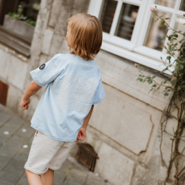 KORTE SPIJKERBROEK REGULAR, JEANS ZAND