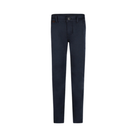 BROEK TAPERED FIT, DONKER BLAUW