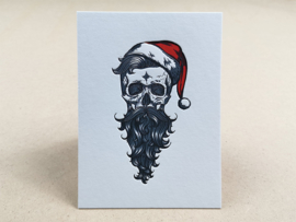 Hipster Santa Skull