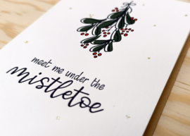 Kerstkaart - Mistletoe