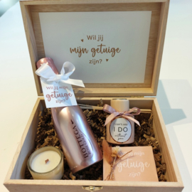 Houten kistje met Bottega Rosegold - vraag GETUIGE