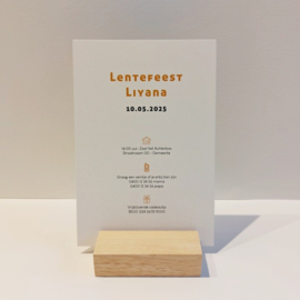 10 Feestelijke lentefeest uitnodiging met symbooltjes - type Liyana