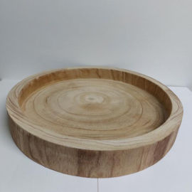 rond houten dienblad