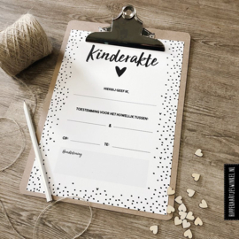 Kinderakte bruiloft