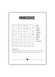 A6 ANSICHTKAART • WOORDZOEKER • PETER