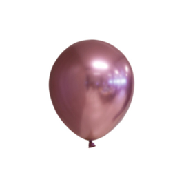 Chrome ballonnen rosegoud MINI