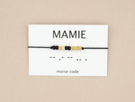 Morse code armband Mamie 