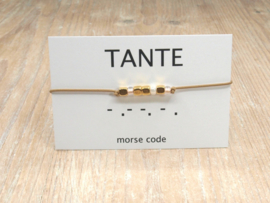 Morse code armband TANTE