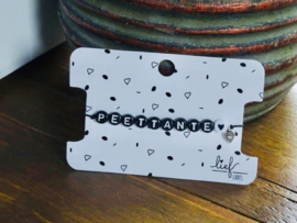 Armbandje zwart Peettante